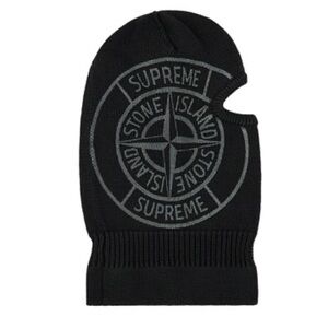 Stone Island Supreme Black Glow Knit Balaclava